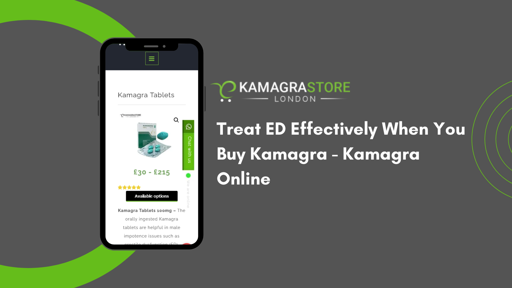 ED Treatment with Kamagra Tablets